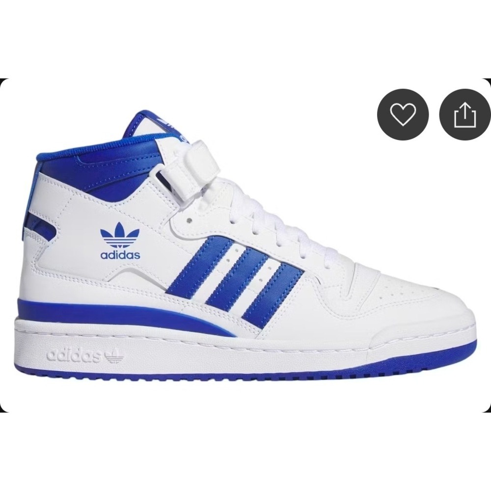 Adidas Forum Mid Cloud White Royal Blue FY4976 Mens Size 11 NEW w/Damaged Box